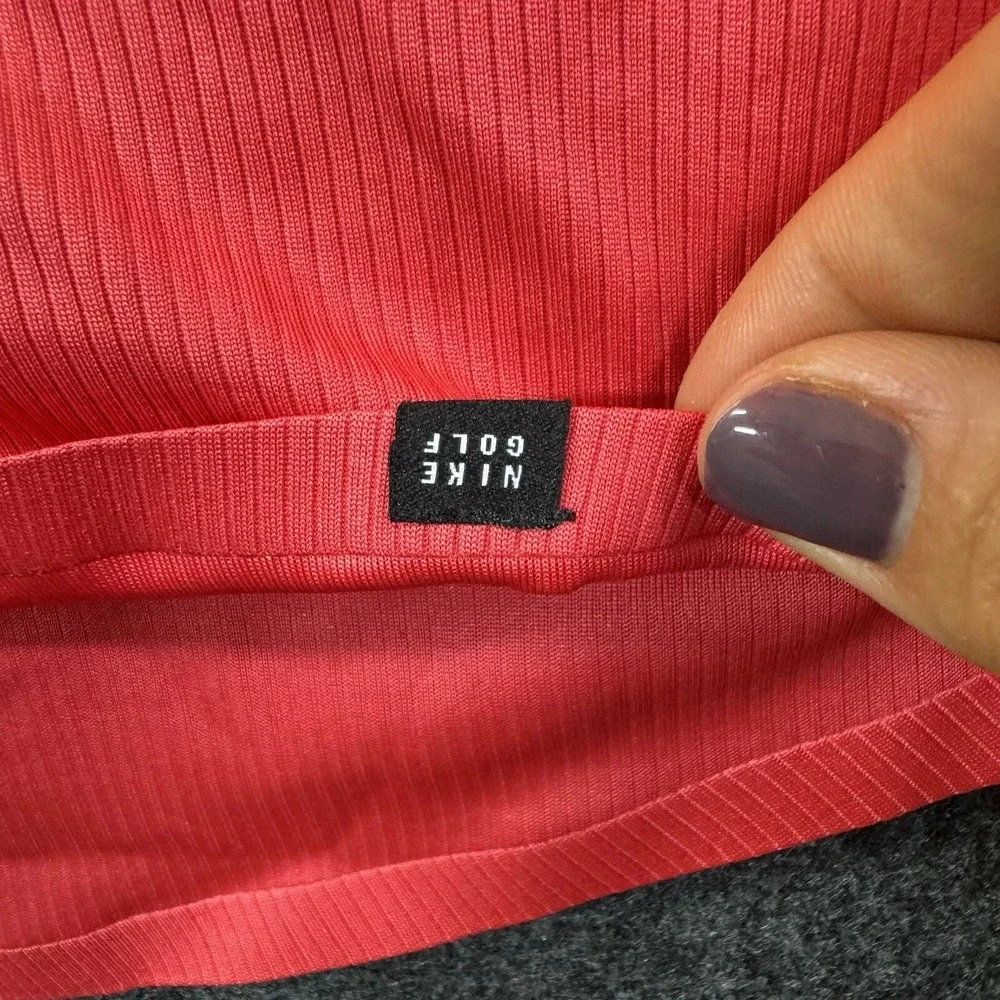 Nike Golf Women's DriFIT Victory 3/4 Sleeve Mock-Neck Fusion Pink Size 2XL New